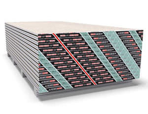 Plaque de plâtre hydrofuge - TOUGHROCK® MOLD-GUARD™ - Georgia Pacific - écolabel Greenguard® / pour intérieur