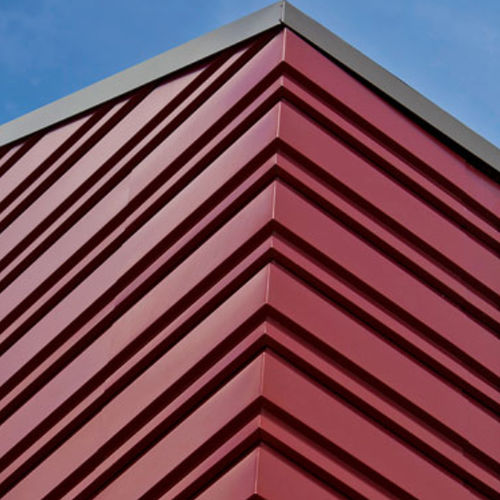 Bardage en panneaux - MICROSEAM CORNERS - Centria Architectural Systems - en métal / nervuré