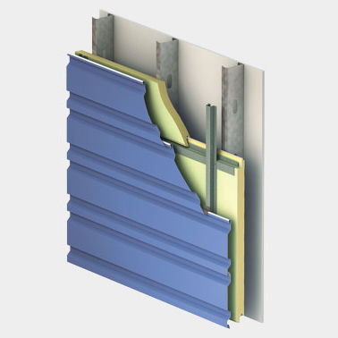 Panneau sandwich pour façade - METALWRAP™ SERIES : MR-100 - Centria Architectural Systems - face métallique / âme en polyisocyanurate PIR