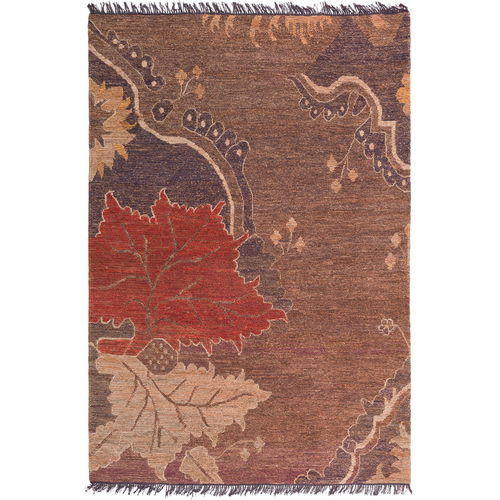 Tapis contemporain - HF Series - indikon srl - à motif floral / en chanvre / en coton