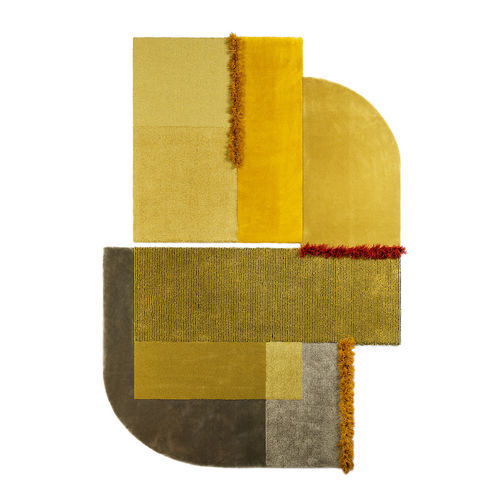 Tapis design original - Selce - indikon srl - personnalisable / en laine de Nouvelle Zélande / en lin