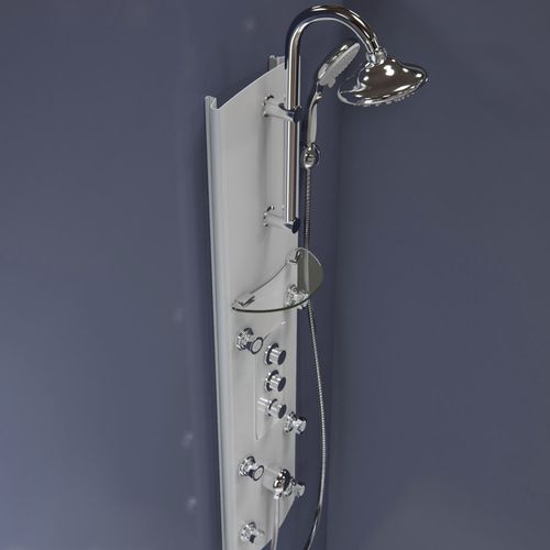Colonne de douche thermostatique - SHCM-27180 - DreamLine - en aluminium / finition chrome / murale