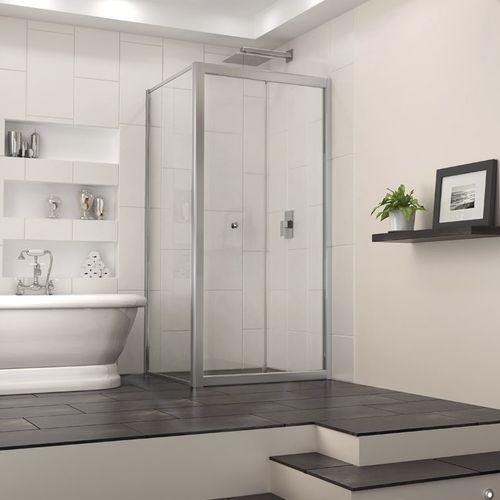 Paroi de douche pliante - BUTTERFLY - DreamLine - d'angle / en verre trempé