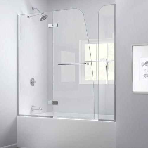 Pare-baignoire battant - AQUA ULTRA EXTENDER - DreamLine - fixe / en verre trempé / encadré