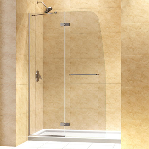 Paroi de douche battante - AQUA ULTRA - DreamLine - en niche / en verre trempé
