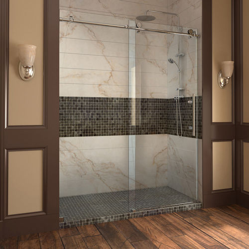 Paroi de douche coulissante - ENIGMA-X - DreamLine - en niche / en verre trempé