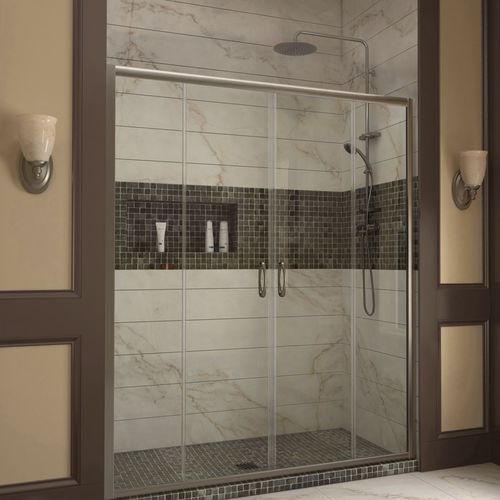 Paroi de douche coulissante - VISIONS - DreamLine - en niche / en verre trempé