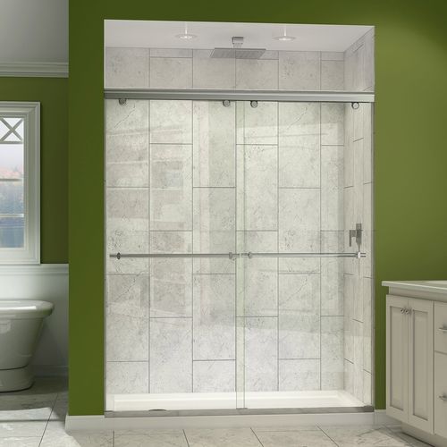 Douche en aluminium - CHARISMA - DreamLine - en verre trempé / à porte coulissante / en niche
