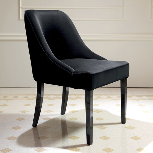 Fauteuil classique - VICKY - DOM edizioni - en tissu / noir