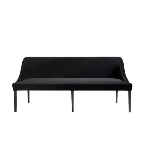 Banquette classique - VICKY - DOM edizioni - en tissu / en cuir / en bois