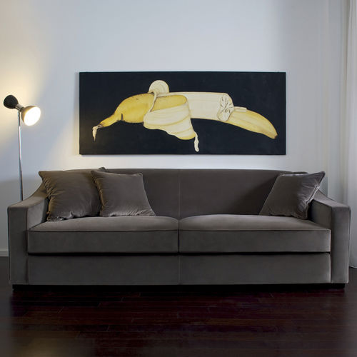 Canapé contemporain - CARLO - DOM edizioni - en tissu / ergonomique / marron
