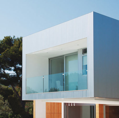 Système de fixation en aluminium - GLASSFIT FLOW SV-1704 - COMENZA - pour panneaux / pour garde-corps / pour façade