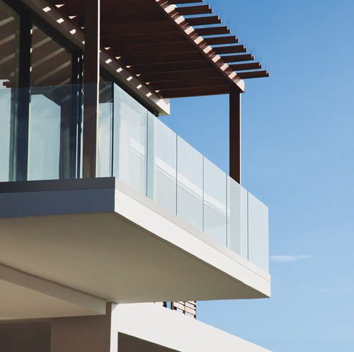 Système de fixation en aluminium - GLASSFIT FLOW SV-1703 TOP - COMENZA - pour garde-corps / pour façade / pour façade ventilée