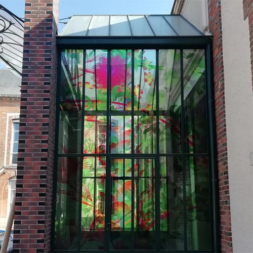 Film décoratif pour applications sur verre - LUMIÈRE & TRANSPARENCE - GLACE CONTROLE - transparent / stable aux UV / avec motifs sur mesure