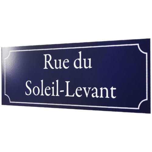 Panneau signalétique en aluminium thermolaqué - ART ALU - GLACE CONTROLE - d'orientation / d'extérieur / d'intérieur