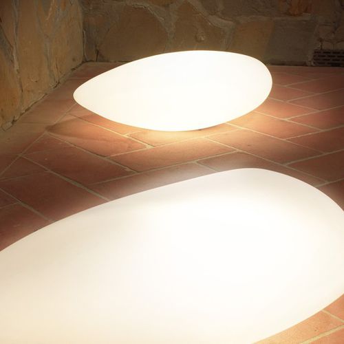 Lampe de sol - STONE - Pan S.r.l. - en thermoplastique / contemporaine / de jardin