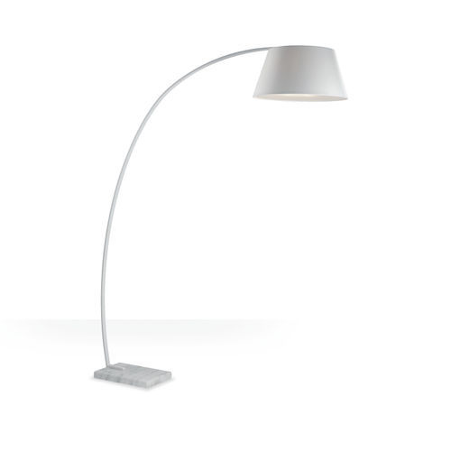 Lampe sur pied - INGE - Pan S.r.l. - en métal peint / en tissu / en marbre