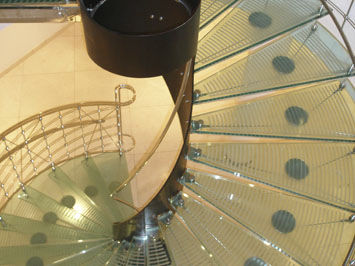 Panneau en verre feuilleté - LAMIDUR® - CRISTAL PONTEVEDRESA - trempé / transparent / pour marche