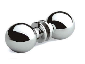 Bouton de porte contemporain - CRISTAL PONTEVEDRESA - en acier inoxydable
