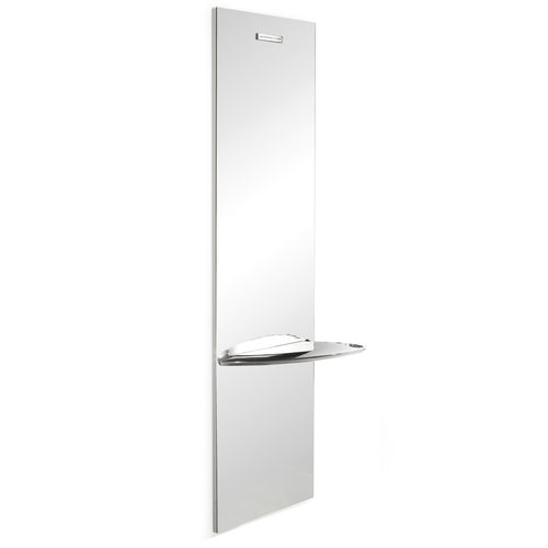Coiffeuse contemporaine - ECO - Gamma & Bross - en aluminium / murale / pour salon de coiffure