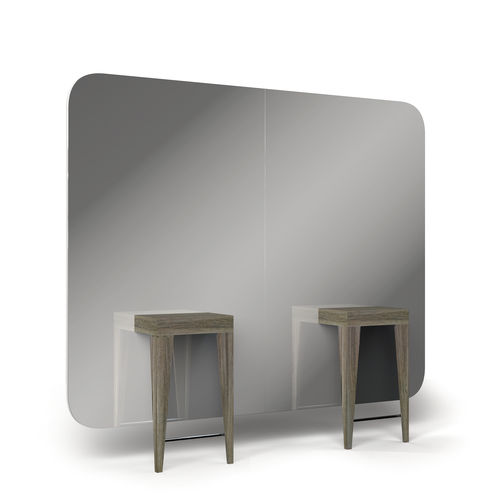 Coiffeuse contemporaine - MADISON INFINITE 2P - Gamma & Bross - en bois / en aluminium / murale