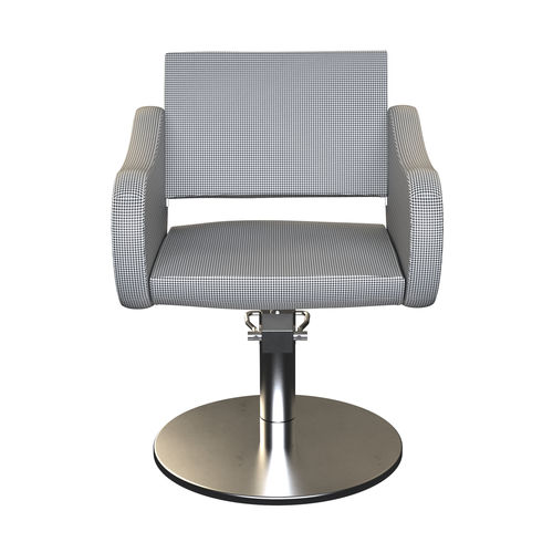 Fauteuil de coiffure contemporain - FIFTIES - Gamma & Bross - en vinyle / en aluminium poli / avec pompe hydraulique