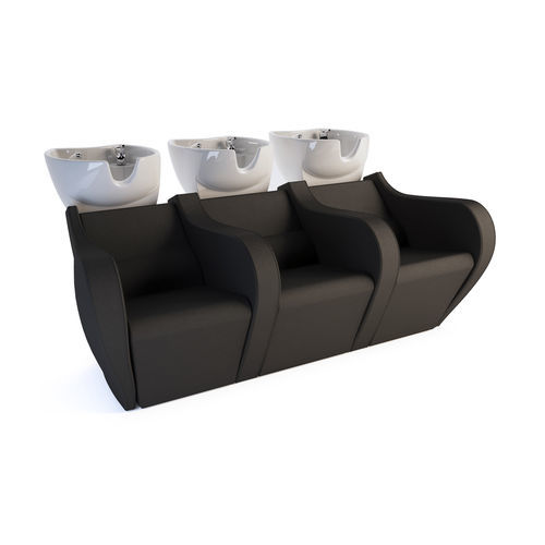 Bac à shampoing avec repose-pieds - CELEBRITY PRIME SHIATSU SOFA 3P - Gamma & Bross - en céramique / 3 places