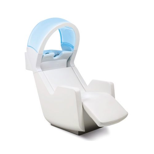 Bac à shampoing avec repose-pieds - ULTRAWASH Q CHROME SHIATSU - Gamma & Bross - design original / en céramique / 1 place