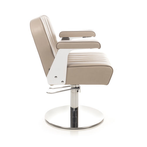 Fauteuil de coiffure contemporain - PEGGYSUE - Gamma & Bross - en vinyle / en métal / avec pompe hydraulique