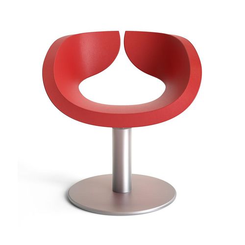 Fauteuil de coiffure contemporain - PETAL - Gamma & Bross - en vinyle / en métal / tapissé