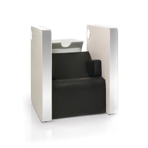 Bac à shampoing avec repose-pieds - VIP LOUNGE - Gamma & Bross - en simili cuir / en céramique / 1 place