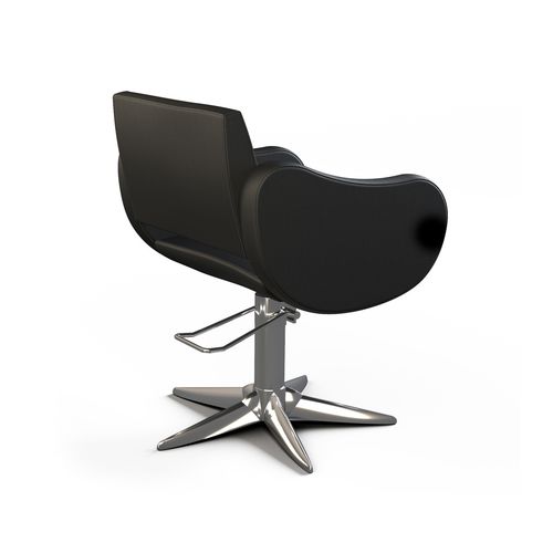 Fauteuil de coiffure contemporain - FIFTIES - Gamma & Bross - en vinyle / en métal / avec pompe hydraulique