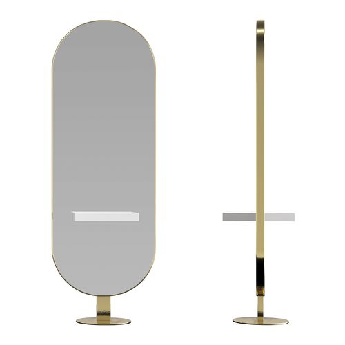 Coiffeuse contemporaine - OBLONGATE - Gamma & Bross - en acrylique / pour salon de coiffure / pour salon d'esthétique