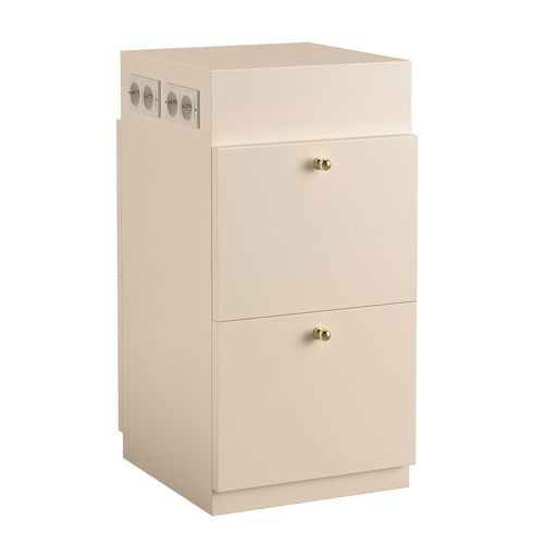 Meuble de rangement sur pied - ILOT - Gamma & Bross - pour salon de coiffure / pour bureau / pour salon d'esthétique