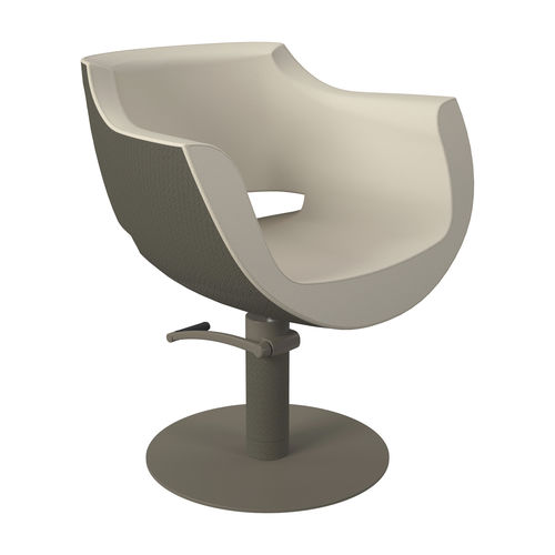 Fauteuil de coiffure contemporain - QL - Gamma & Bross - en simili cuir / avec pompe hydraulique / ergonomique