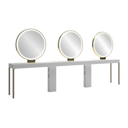 Coiffeuse contemporaine - QL 6P - Gamma & Bross - en mélaminé / en îlot / pour salon de coiffure