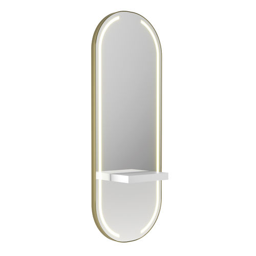 Coiffeuse contemporaine - OBLONG LED - Gamma & Bross - en acrylique / murale / pour salon de coiffure