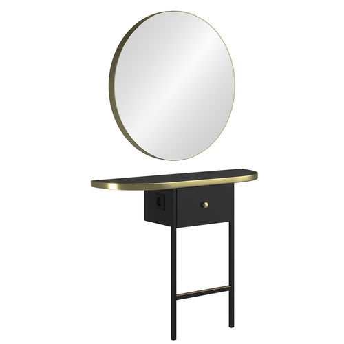 Coiffeuse Art Déco - BETELGEUSE 1P - Gamma & Bross - en mélaminé / murale / pour salon de coiffure