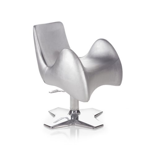 Fauteuil de coiffure design original - FLOW - Gamma & Bross - en vinyle / en polyuréthane / avec pompe hydraulique