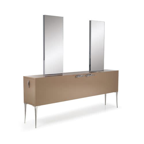 Coiffeuse contemporaine - SQUARE ISLAND  - Gamma & Bross - en hêtre / stratifiée / en acier inoxydable