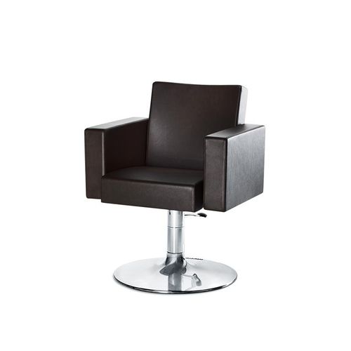 Fauteuil de coiffure contemporain - CLUB - OLYMP - en simili cuir / en acier inoxydable / avec pompe hydraulique