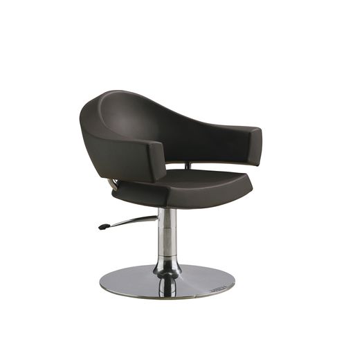 Fauteuil de coiffure contemporain - LOUNGE - OLYMP - en simili cuir / en acier inoxydable / avec pompe hydraulique