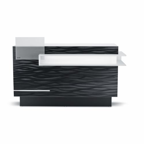 Banque d'accueil modulable - SENSO - OLYMP - en bois / en Plexiglas® / lumineuse