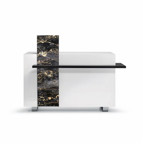 Banque d'accueil modulable - CHANGE - OLYMP - en bois / en verre acrylique / lumineuse