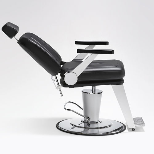 Fauteuil de barbier en simili cuir - LEGEND - OLYMP - avec repose-pieds / avec repose-tête / piètement central