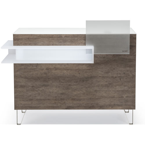 Banque d'accueil en bois - SENSO SMART - OLYMP - en Plexiglas® / lumineuse / pour salon de coiffure