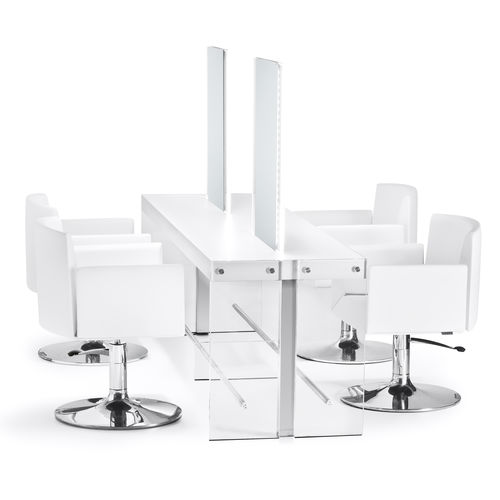 Coiffeuse contemporaine - SQUARE PREMIUM - OLYMP - en bois / en verre / murale
