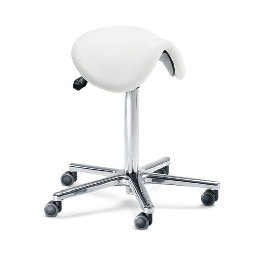 Tabouret de travail contemporain - RODEO - OLYMP - en simili cuir / avec piètement en métal / piètement étoile
