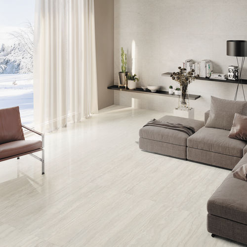 Carrelage en grès cérame - UNIQUE TRAVERTINE - EMILGROUP - brillant / finition naturelle / d'intérieur