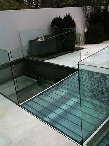 Panneau en verre flotté - Glazing Innovations - transparent / pour passerelle / antidérapant